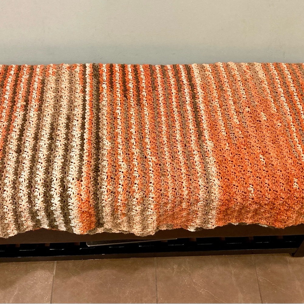 Beautiful Handmade Crochet Fall Blanket